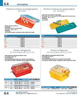 Portoirs en polyproylène à 2 faces, 80 et 60 microtubes