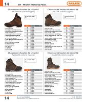 Chaussures hautes de sécurité NETNA coloris cognac