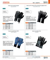 Gants anti coupure fin protection poignet noir BLACKTACTIL30 
