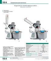 Evaporateur rotatif digital 2 litres élévateur motorisé, verrerie verticale
