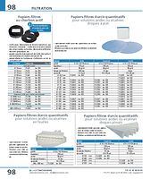 Papiers-filtres durcis quantitatifs pour solutions acides ou alcalines