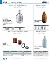 Flacons col étroit en verre clair
