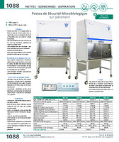 Postes de Sécurité Microbiologique sur piètement