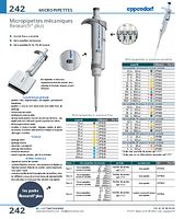 Micropipettes mécaniques Research® plus à volume variable