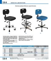 Chaises polyuréthane asynchrones sur roulettes