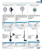 Comparateurs digitaux dos plat ou à oeillet