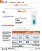 Spray bactéricide / virucide / fongicide PERFORM® sterile alcohol IPA 70% d'alcool