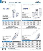 Tubes capillaires une extrémité fermée pour la détermination du point de fusion