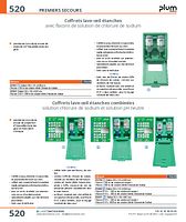 Coffrets lave-œil étanches avec flacons de solution de chlorure de sodium