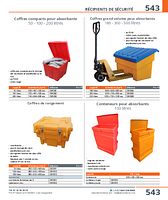 Conteneurs pour absorbants 130 litres