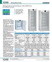 Réfrigérateurs scientifiques 140 à 580 litres certifiables COFRAC, porte vitrée