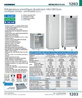 Réfrigérateurs scientifiques de précision 140 à 580 litres certifiables COFRAC - série BioMed (±2°C)