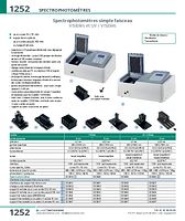 Spectrophotomètres simple faisceau UV / VISibles