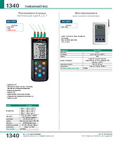 Thermomètre 4 canaux thermocouple type K, J, E, T