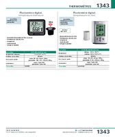 Pluviomètre digital, température int./ext.