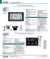 Station météo professionnelle Thermo-hygro-baromètre-anémomètre-pluviomètre