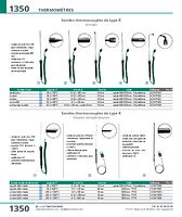Sonde à contact déformable thermocouples de type K haute température
