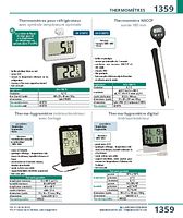 Thermomètres pour réfrigérateur avec symbole température optimale