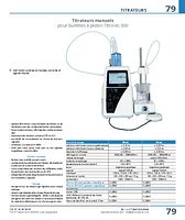 Titrateurs manuels pour burettes à piston Titronic 300