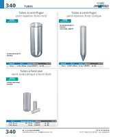 Tubes à centrifuger paroi épaisse, fond rond