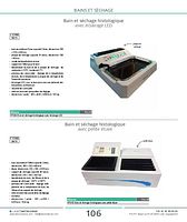 Bain et séchage histologique avec éclairage LED