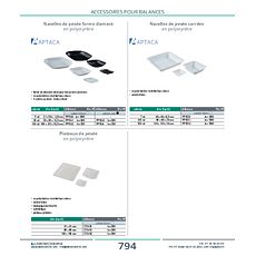 Nacelles de pesée forme diamant en polystyrène