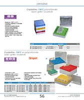Cryoboîtes -196°C CryoStoreTM polycarbonate base / grille / couvercle