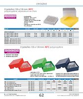 Boîtes cryogéniques 135 x 135 mm -90°C en polypropylène
