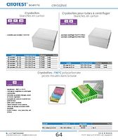 Cryoboîtes blanches en carton