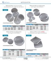 Boîtes de Pétri en polystyrène avec ergots de ventilation