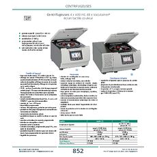 Centrifugeuse 4 x 400 ml, 48 x Vacutainer, écran tactile couleur