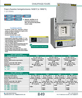 Fours hautes températures NABERTHERM® 1,5 à 8 litres