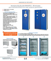 Armoires de sécurité EN14470-1 - 90 minutes pour batteries lithium-ion avec système quarantaine