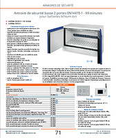 Armoire de sécurité basse 2 portes EN14470-1 - 90 minutes pour batteries lithium-ion