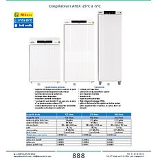 Congélateurs ATEX -25°C à -5°C