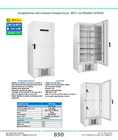 Congélateur ultra basse température -80°C certifiable COFRAC