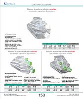 Flacons de culture cellulaire stériles non traités, capuchon 2 positions