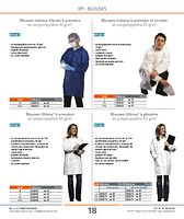 Blouses visiteur bleues à pression