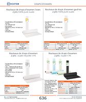 Rouleaux de draps d'examen 2 plis : ouate + PE