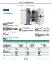 Incubateurs bactériologiques