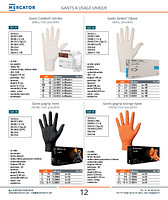 Gants gogrip orange épais nitrile, non poudrés
