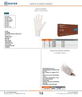 Gants de toilette stériles à usage unique