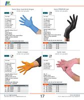 Gants oranges nitrile non poudré