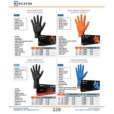 Gants gogrip orange épais nitrile, non poudrés