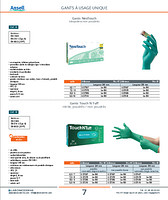 Gants Touch N Tuff nitrile, poudrés / non poudrés