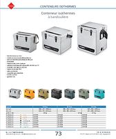 Conteneurs isothermes 13 à 33 litres à bandoulière