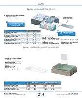 Lames à bords rodés pour microscope
