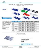 Lames avec des puits de réaction épaisseur 1 mm