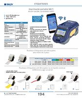 Imprimante portable M611 écran tactile, connexion WiFi
