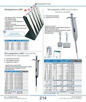 Micropipettes LMR® volume fixe entièrement autoclavables